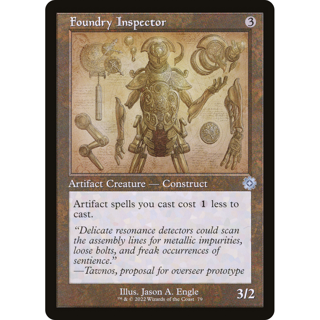 Foundry Inspector (Schematic) (BRR-079) - The Brothers' War Retro Artifacts