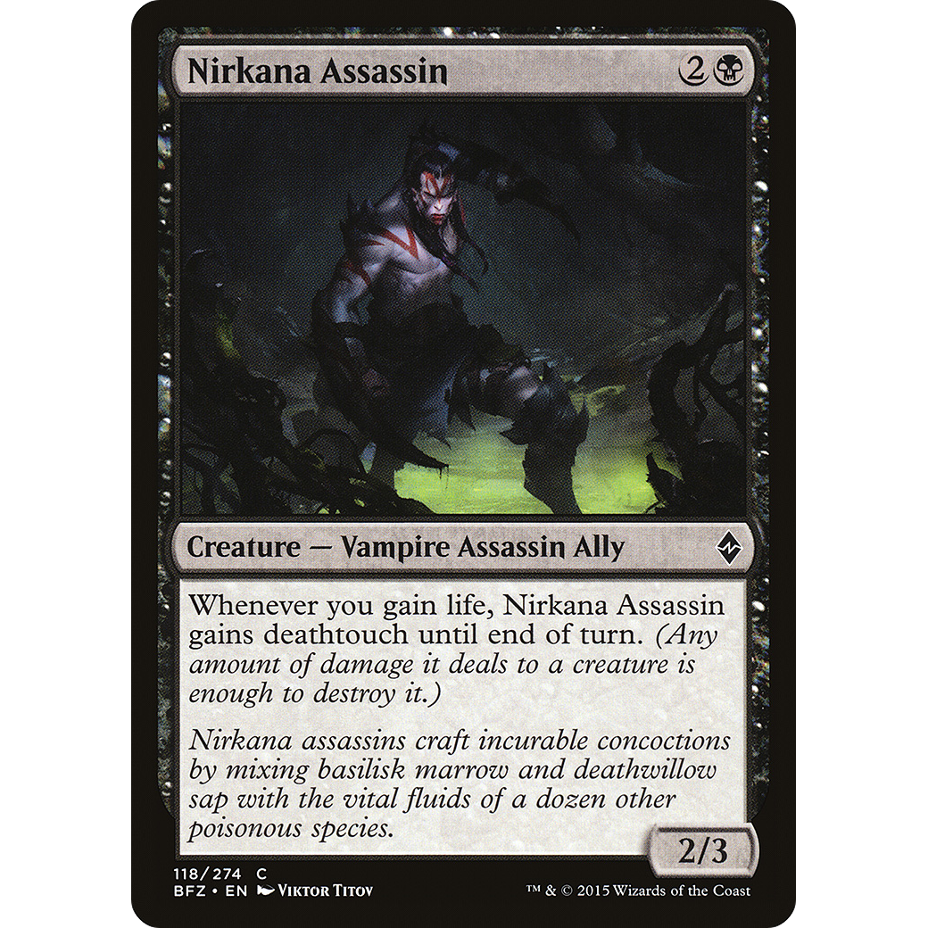 Nirkana Assassin (BFZ-118) - Battle for Zendikar Foil