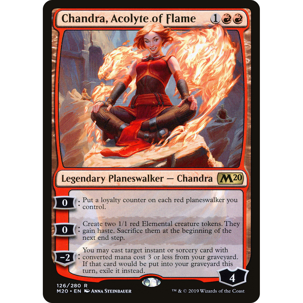 Chandra, Acolyte of Flame (M20-126) - Core Set 2020 Foil