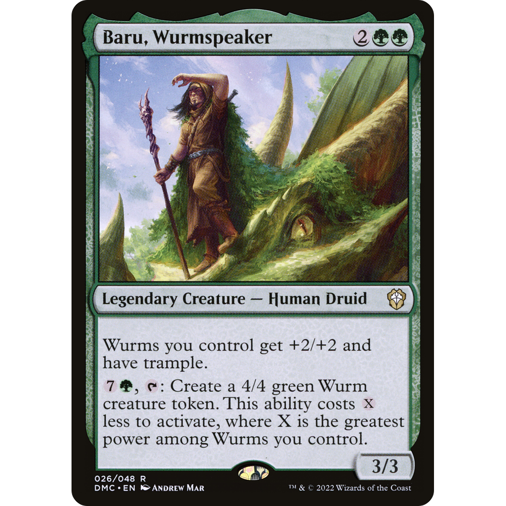 Baru, Wurmspeaker (DMC-026) - Dominaria United Commander