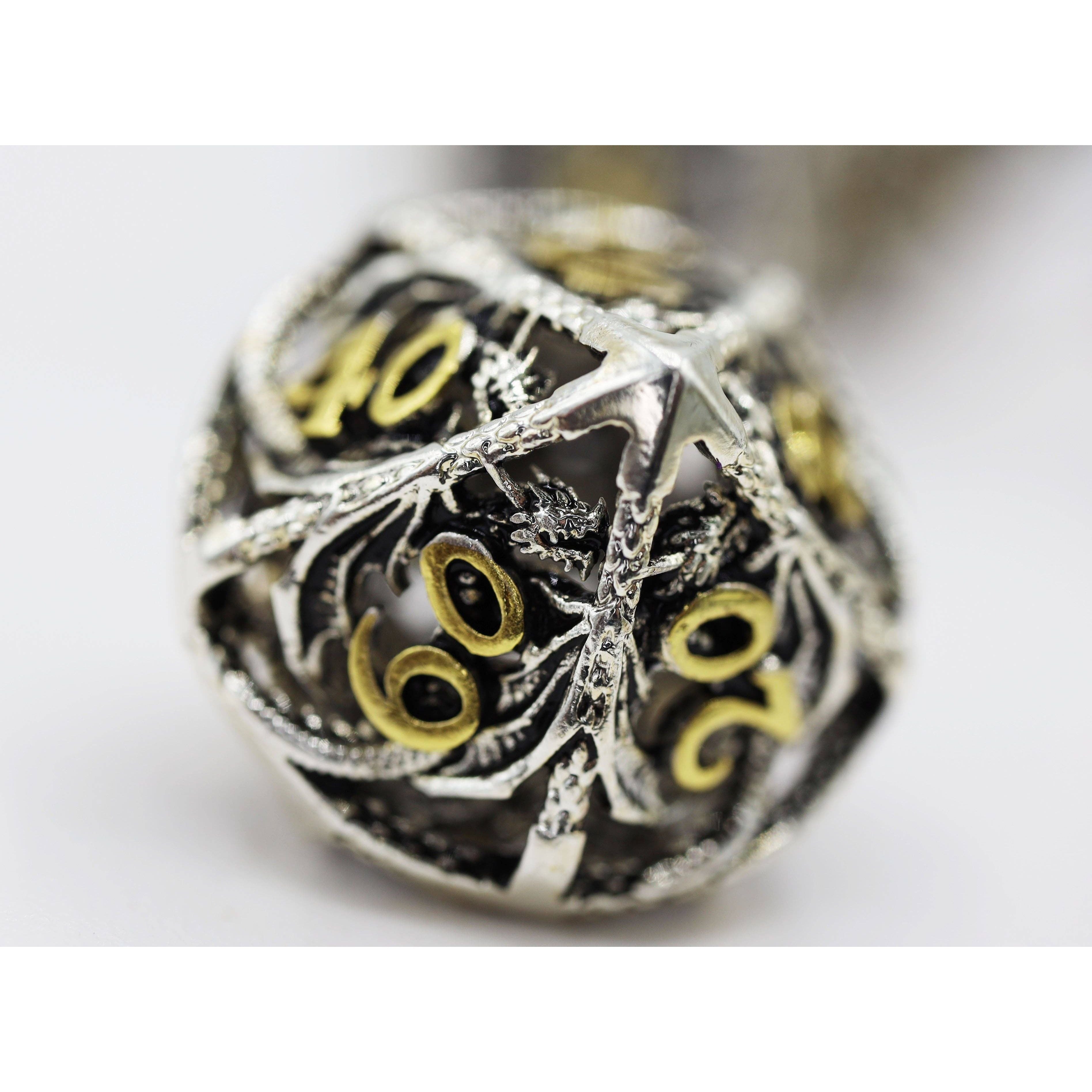 Bound Dragon: Voracious - Hollow Metal RPG Dice Set