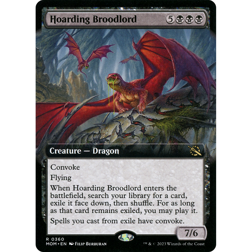 Hoarding Broodlord (MOM-360) - March of the Machine: (Extended Art) Foil
