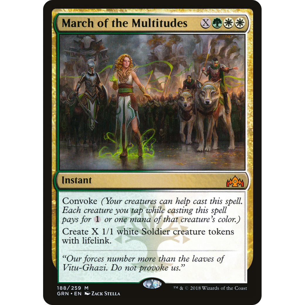March of the Multitudes (GRN-188) - Guilds of Ravnica