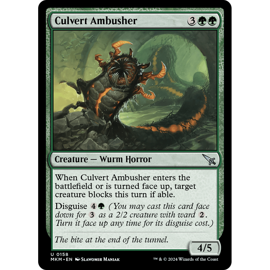 Culvert Ambusher (MKM-158) - Murders at Karlov Manor Foil