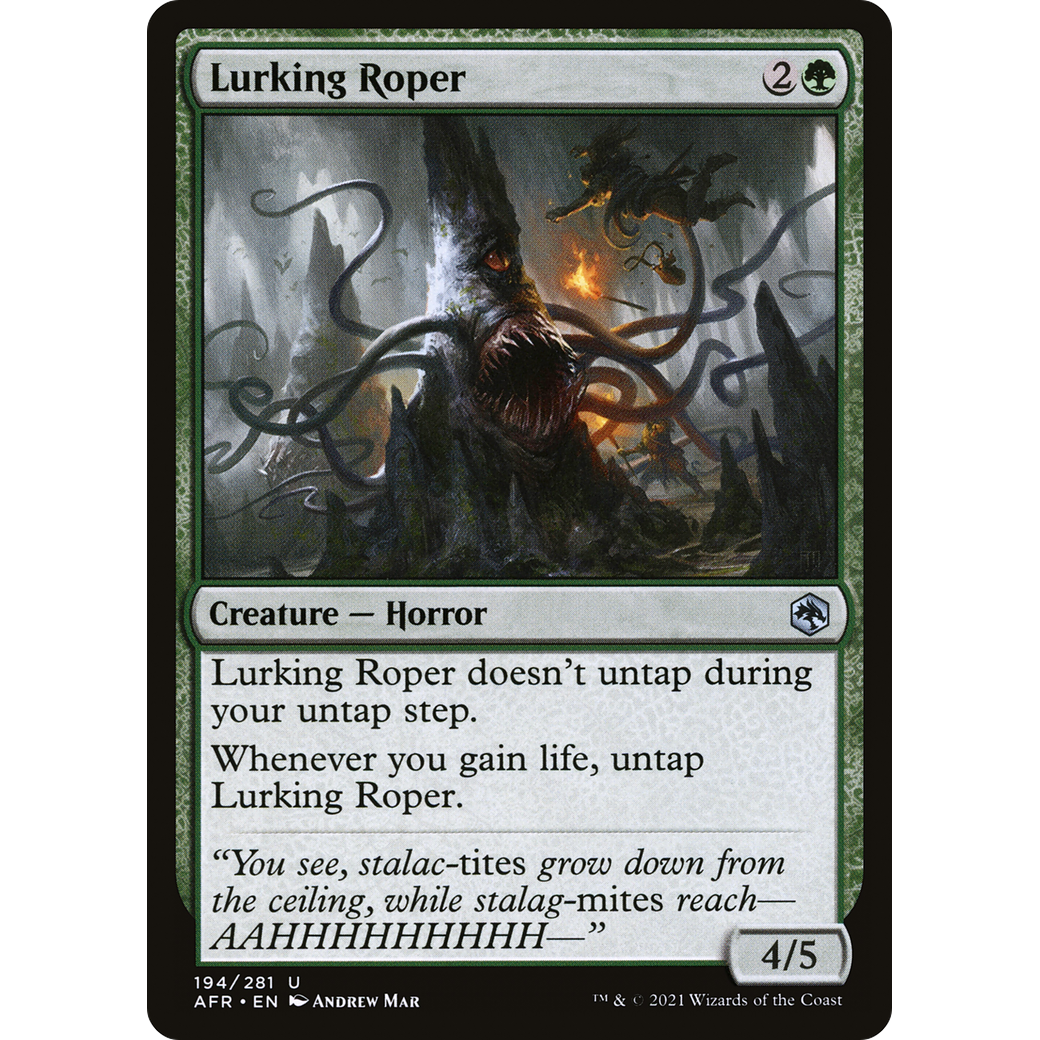 Lurking Roper (AFR-194) - Adventures in the Forgotten Realms Foil