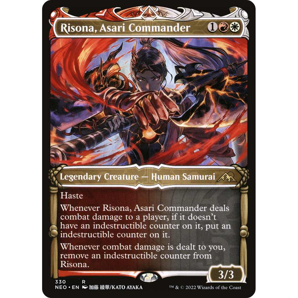 Risona, Asari Commander (NEO-330) - Kamigawa: Neon Dynasty: (Showcase)