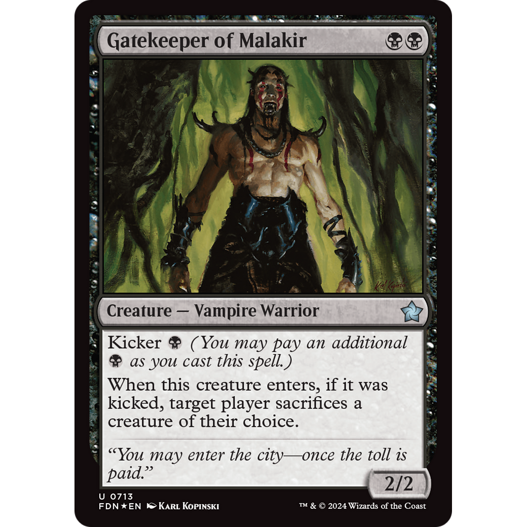 Gatekeeper of Malakir (FDN-713) - Foundations Foil