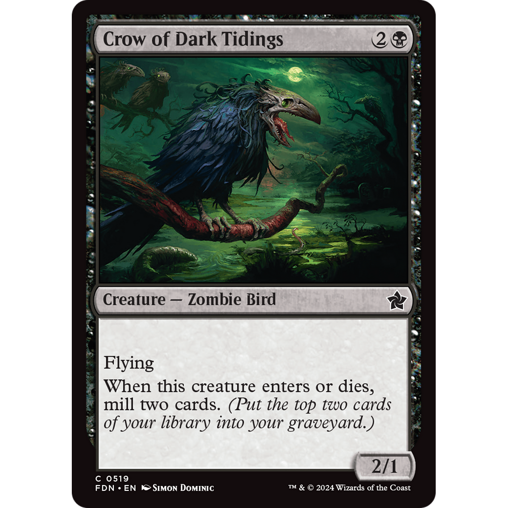 Crow of Dark Tidings (FDN-519) - Foundations