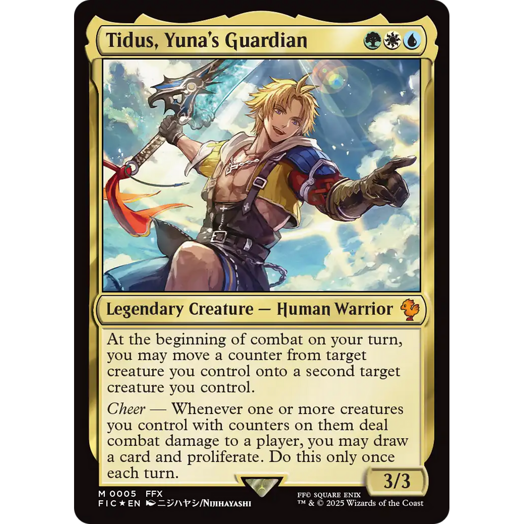 Tidus, Yuna's Guardian (FIC-005) - Commander: FINAL FANTASY Foil