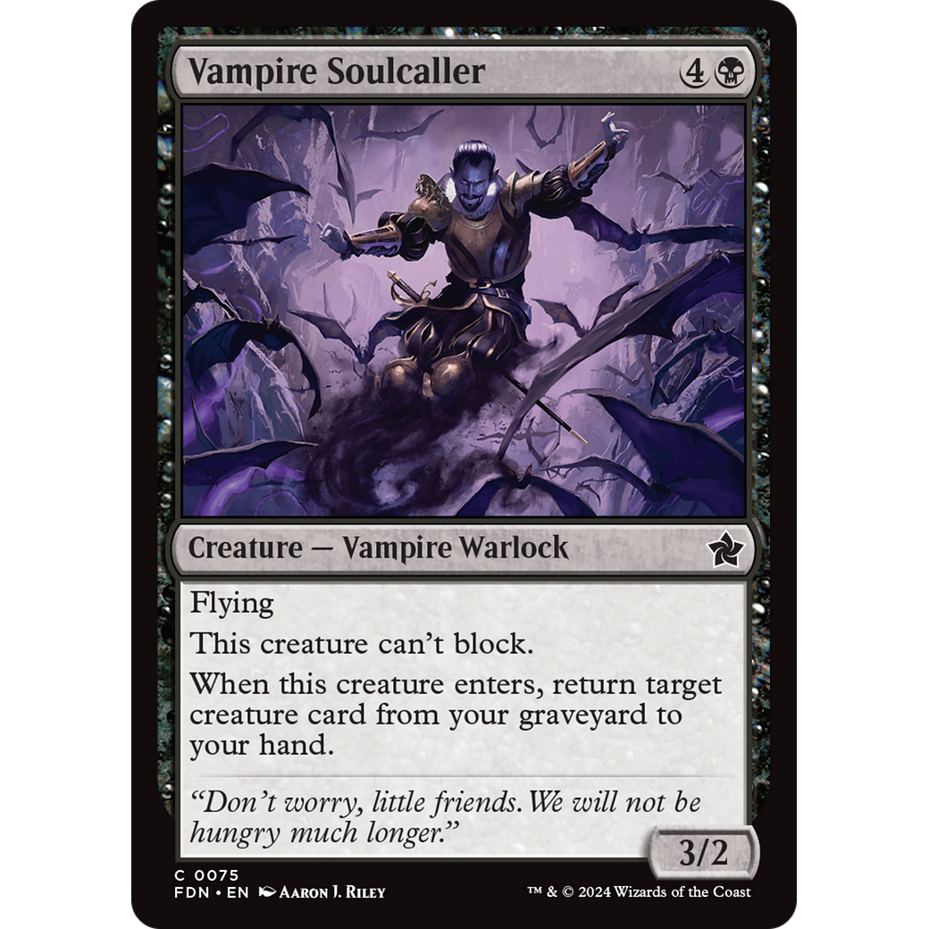Vampire Soulcaller (FDN-075) - Foundations Foil