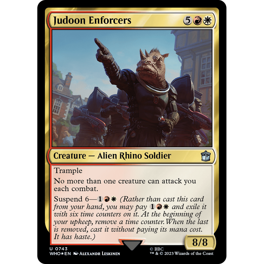 Judoon Enforcers (Surge Foil) (WHO-743) - Doctor Who Foil