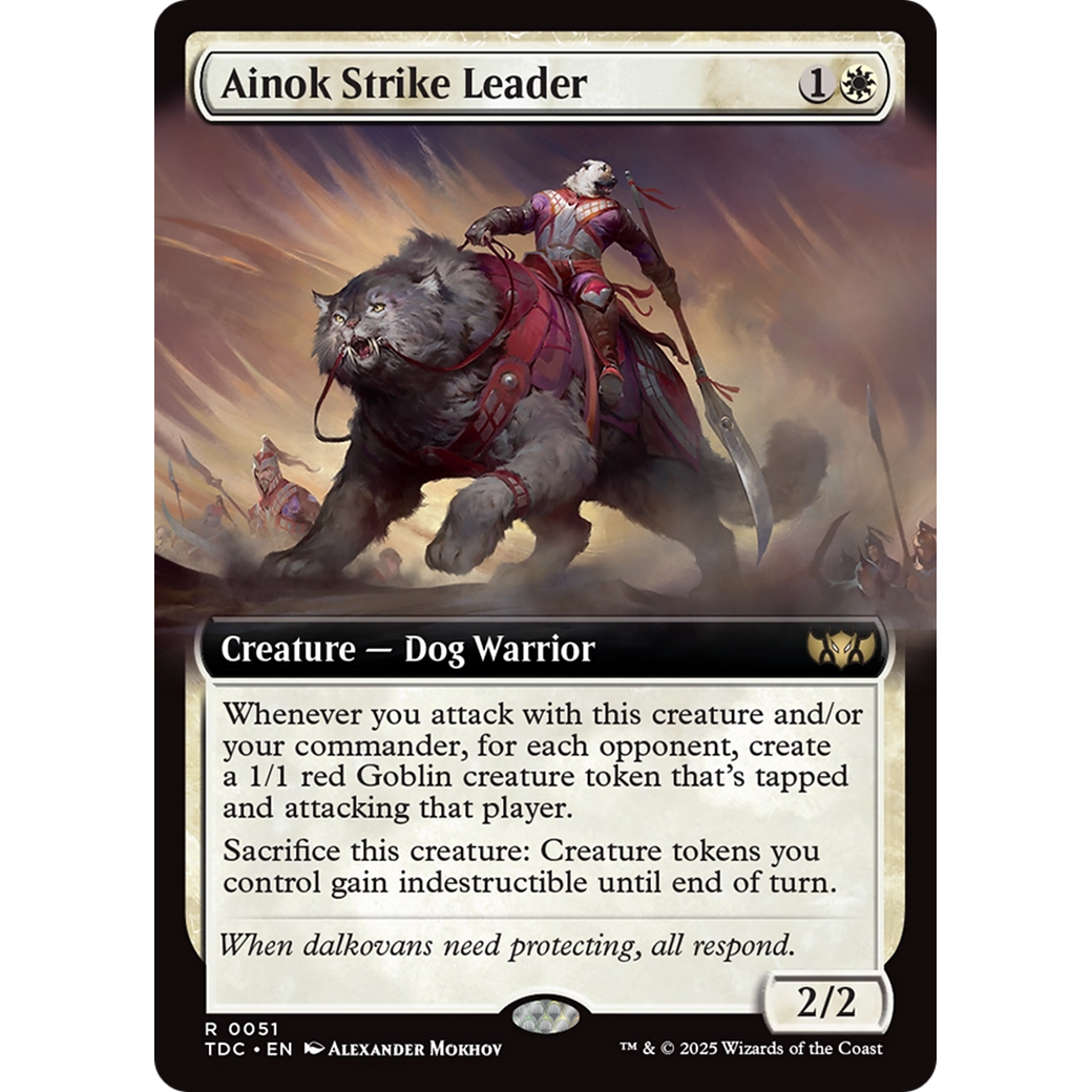 Ainok Strike Leader (TDC-051) - Commander: Tarkir: Dragonstorm: (Extended Art)