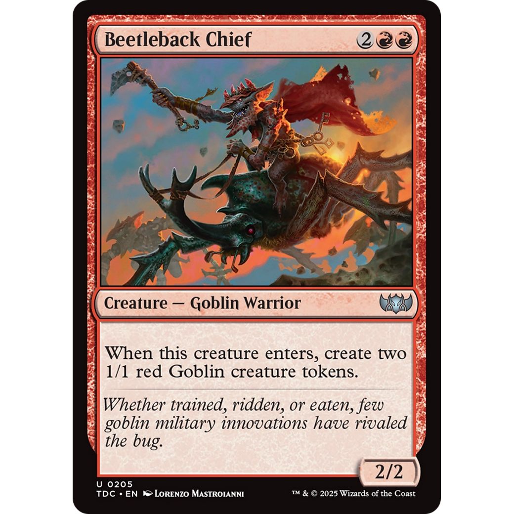 Beetleback Chief (TDC-205) - Commander: Tarkir: Dragonstorm