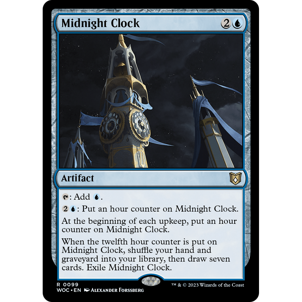 Midnight Clock (WOC-099) - Wilds of Eldraine Commander