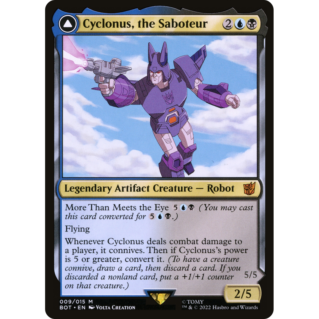 Cyclonus, the Saboteur (BOT-009) - Transformers: (convertdfc)