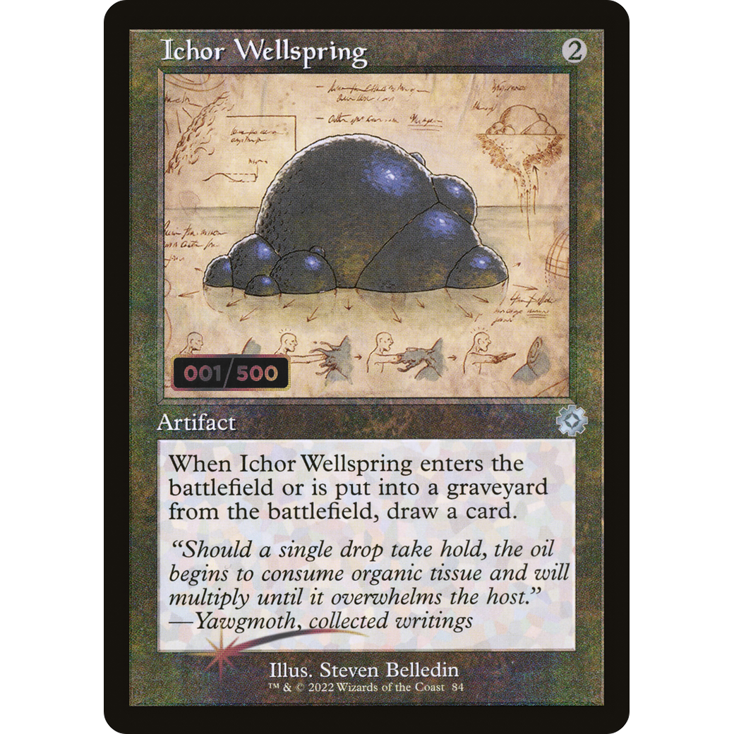 Ichor Wellspring (Schematic) (Serial Numbered) (BRR-084) - The Brothers' War Retro Artifacts Foil