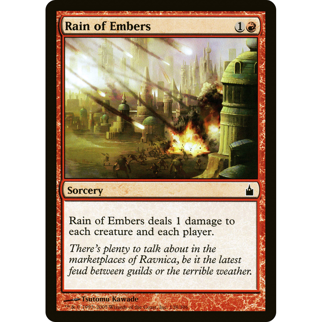 Rain of Embers (RAV-138) - Ravnica: City of Guilds Foil