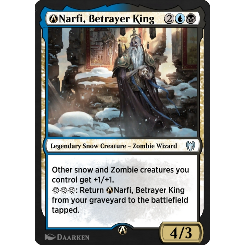 A-Narfi, Betrayer King (KHM-A-224) - Kaldheim: (snow)