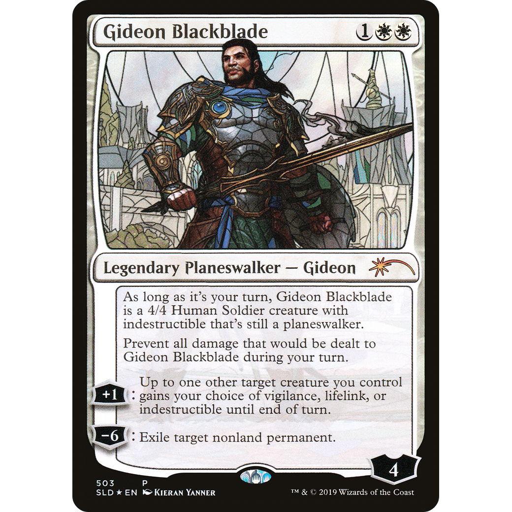 Gideon Blackblade (Stained Glass) (SLD-503) - Secret Lair Drop Foil