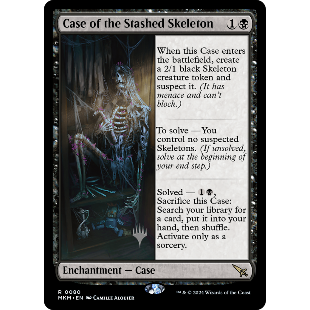 Case of the Stashed Skeleton (PPMKM-80P) - Murders at Karlov Manor Promos