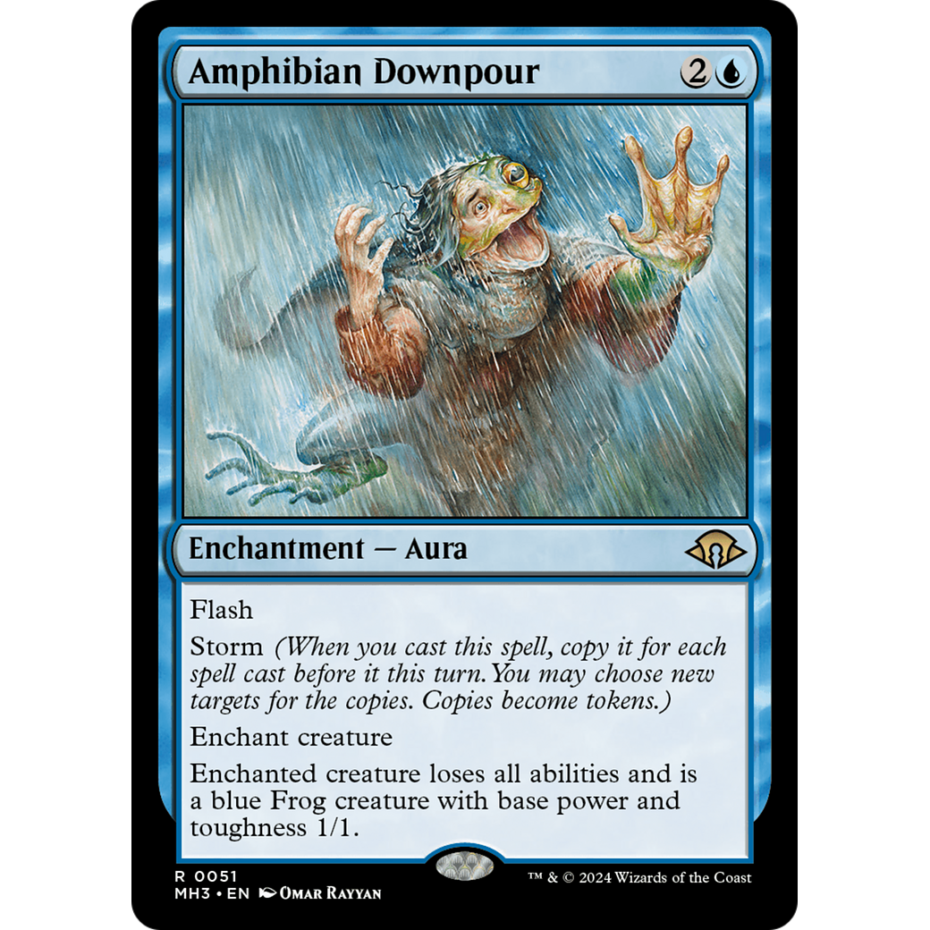 Amphibian Downpour (MH3-051) - Modern Horizons 3 Foil