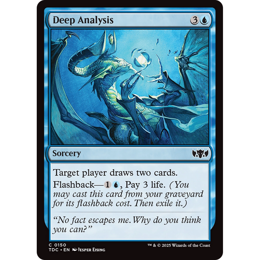 Deep Analysis (TDC-150) - Commander: Tarkir: Dragonstorm