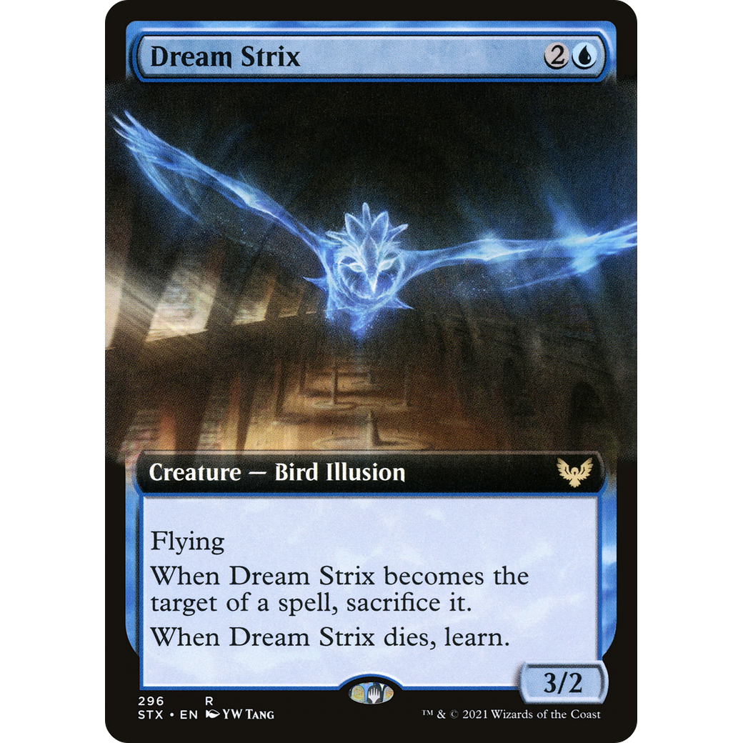 Dream Strix (Extended Art) (STX-296) - Strixhaven: School of Mages: (Extended Art) Foil