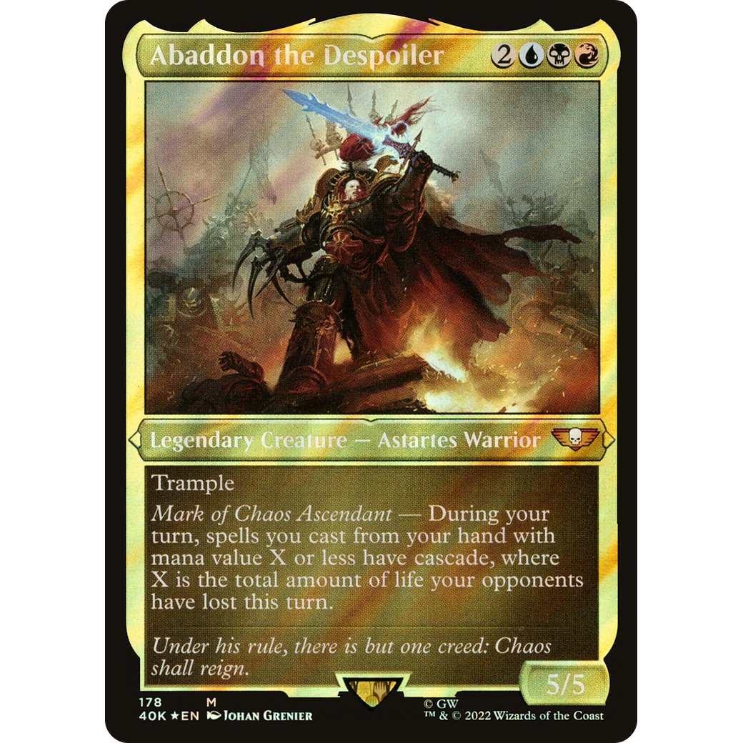 Abaddon the Despoiler (40K-178) - Warhammer 40,000 Commander Foil