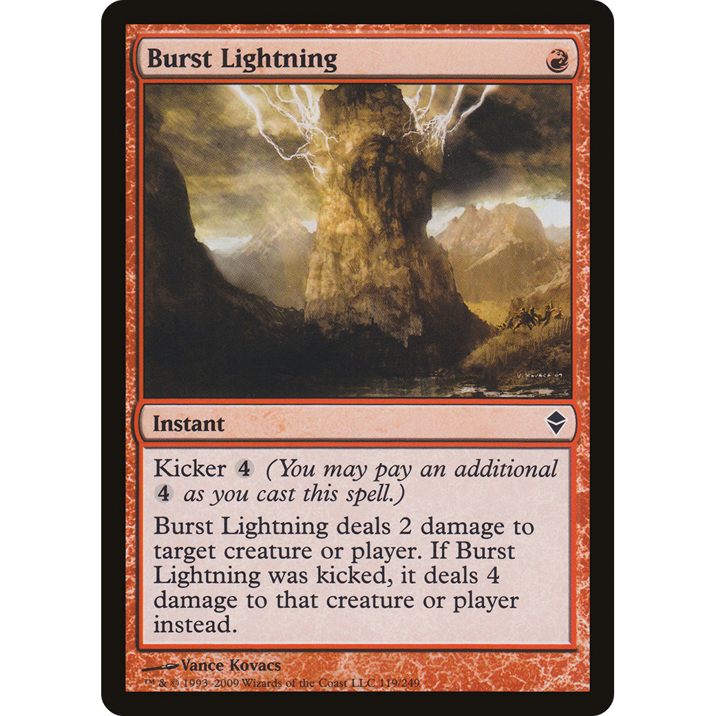 Burst Lightning (ZEN-119) - Zendikar