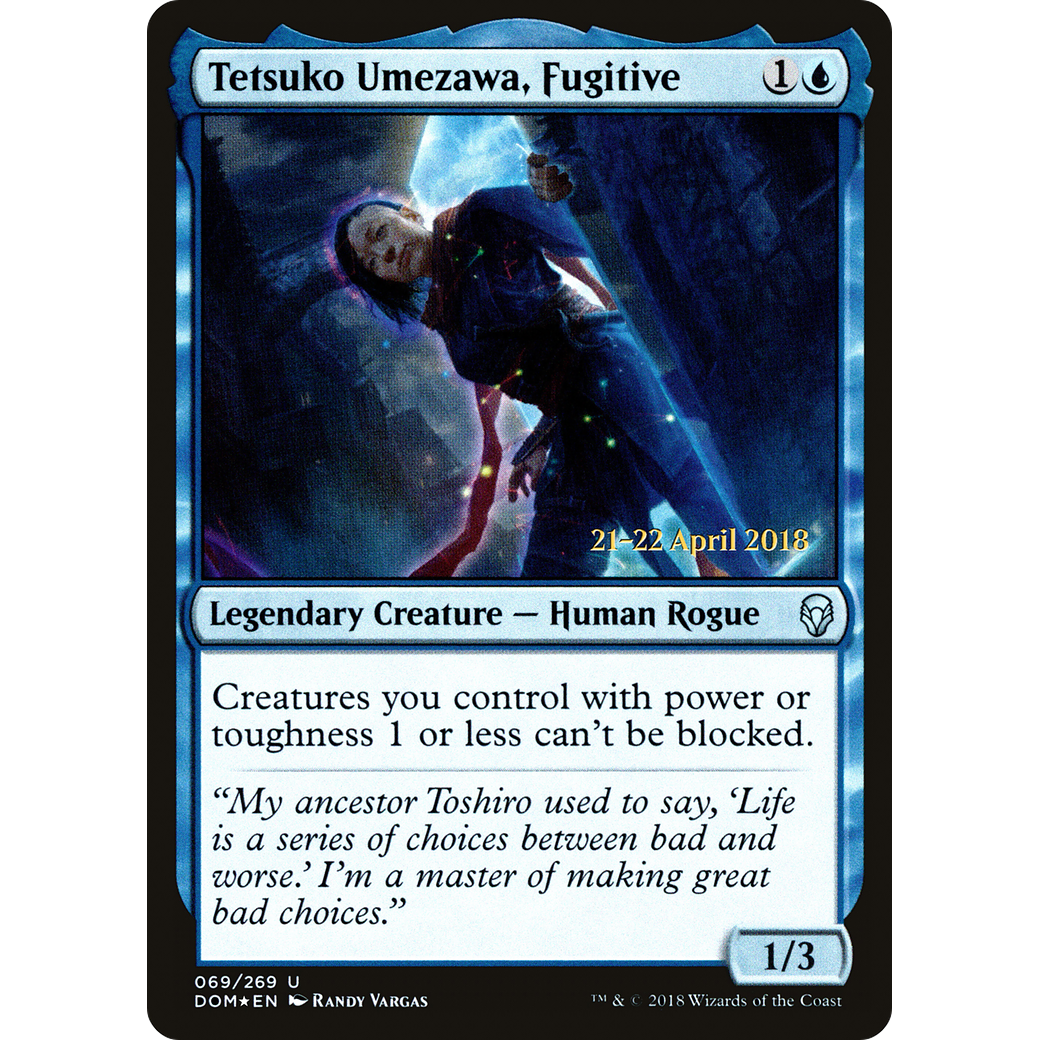 Tetsuko Umezawa, Fugitive (PRE-069) - Dominaria Promos Foil