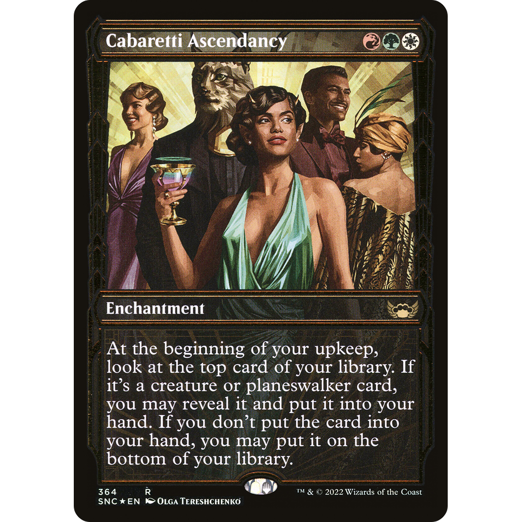 Cabaretti Ascendancy (Gilded Foil) (SNC-364) - Streets of New Capenna: (Showcase) Foil