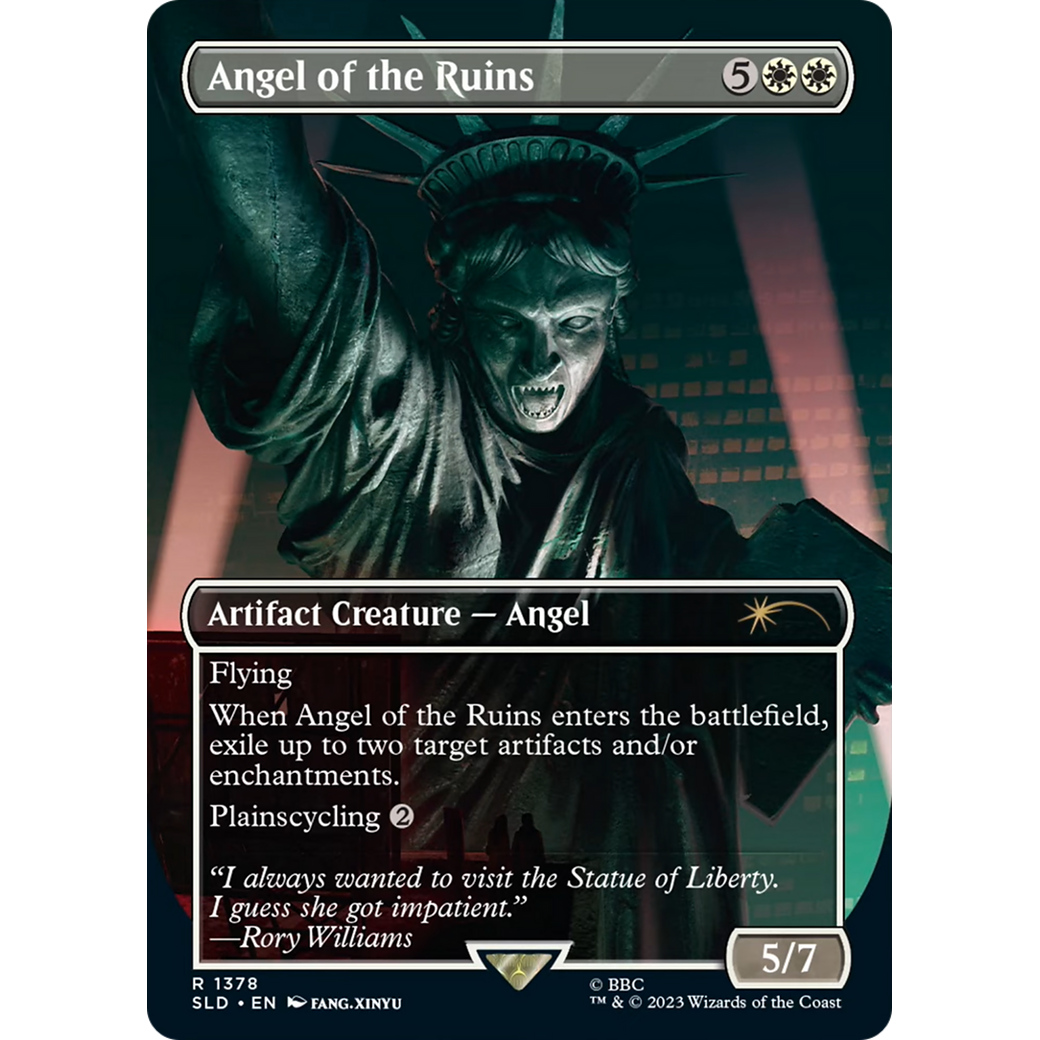 Angel of the Ruins (1378) (SLD-1378) - Secret Lair Drop (Borderless)