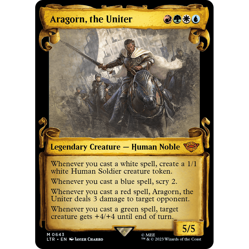 Aragorn, the Uniter (LTR-643) - The Lord of the Rings: Tales of Middle-earth: (Showcase) Foil