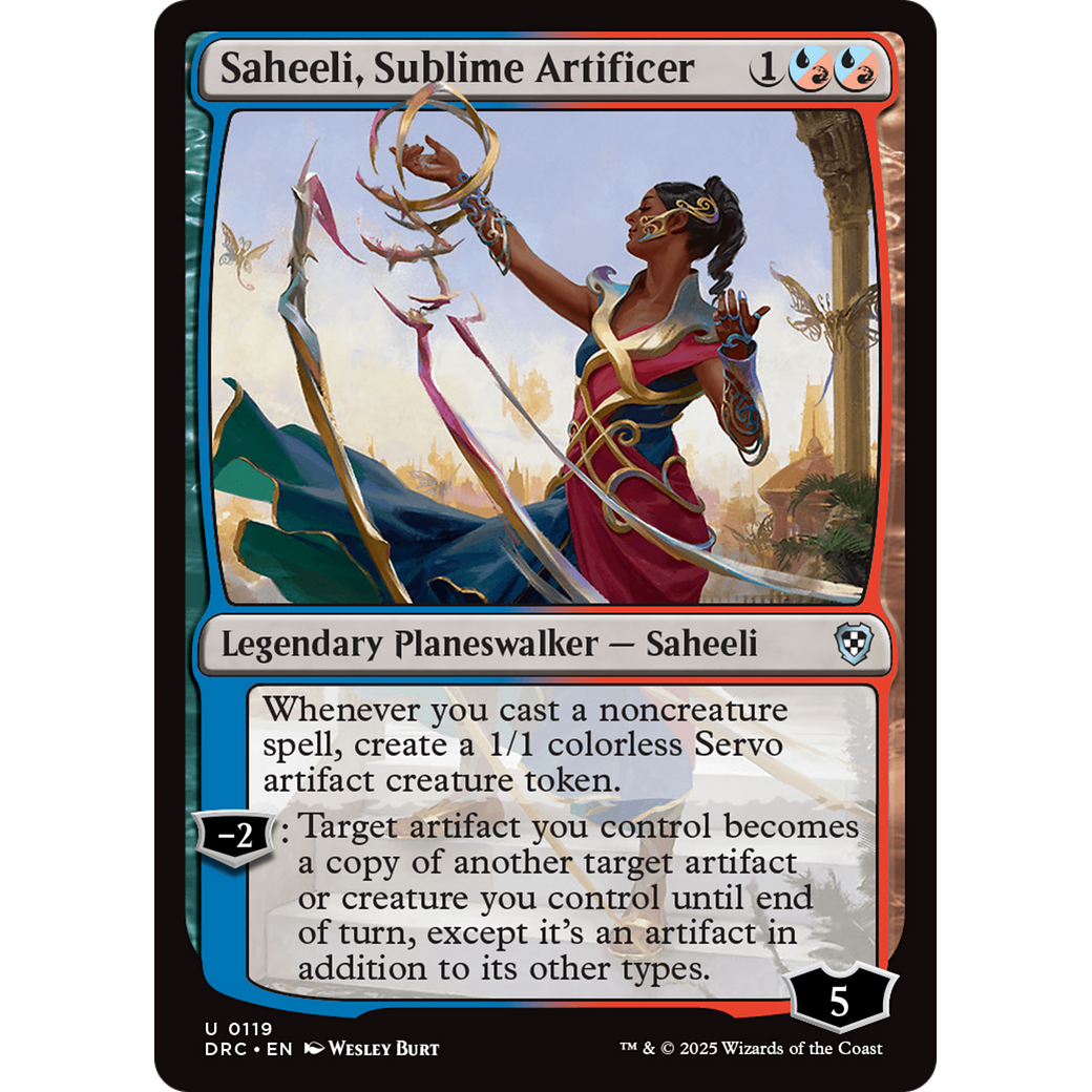 Saheeli, Sublime Artificer (DRC-119) - Commander: Aetherdrift