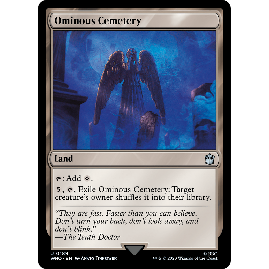 Ominous Cemetery (WHO-189) - Doctor Who Foil