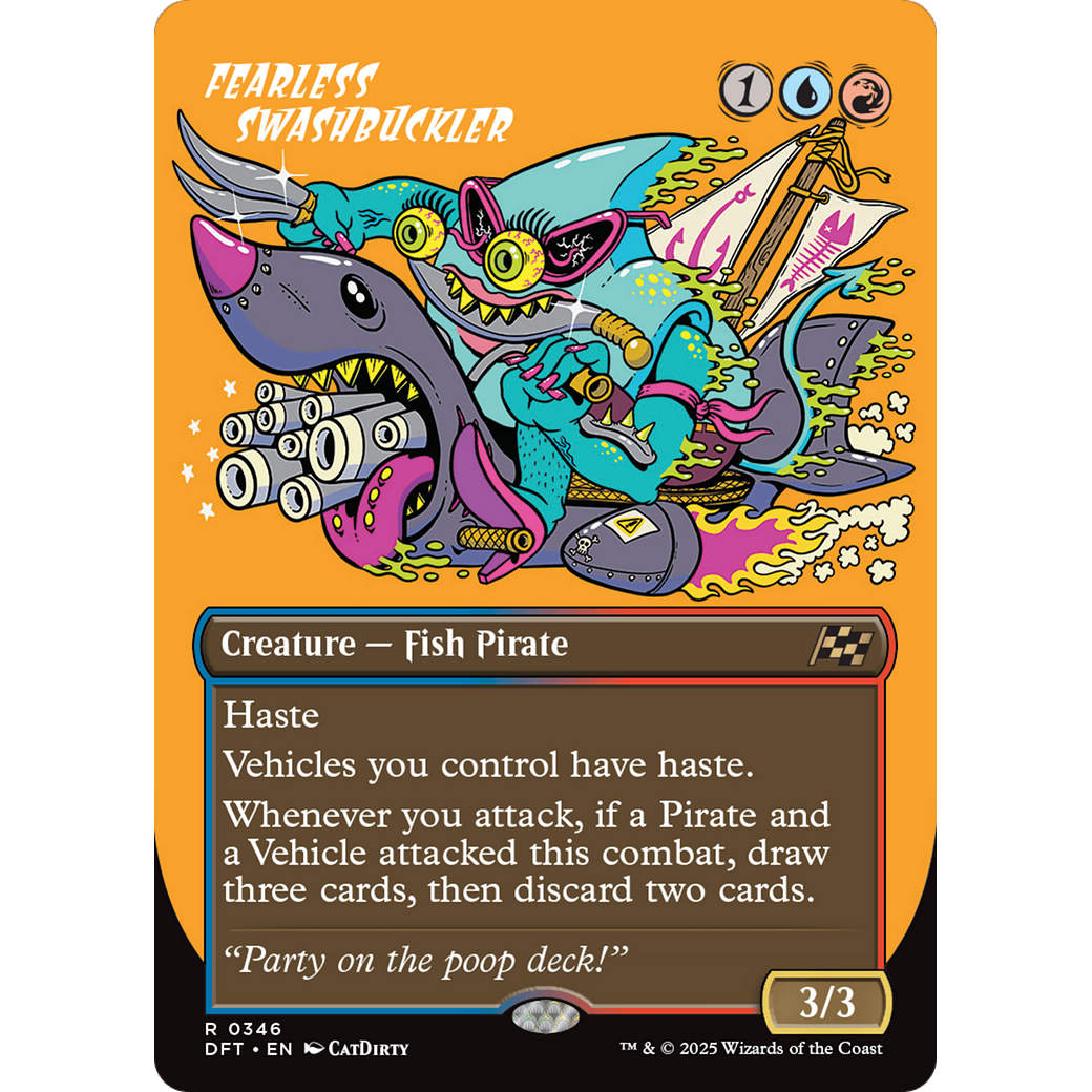 Fearless Swashbuckler (DFT-346) - Aetherdrift (Borderless) Foil