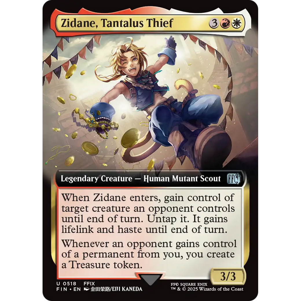Zidane, Tantalus Thief (FIN-518) - FINAL FANTASY: (Extended Art) Foil