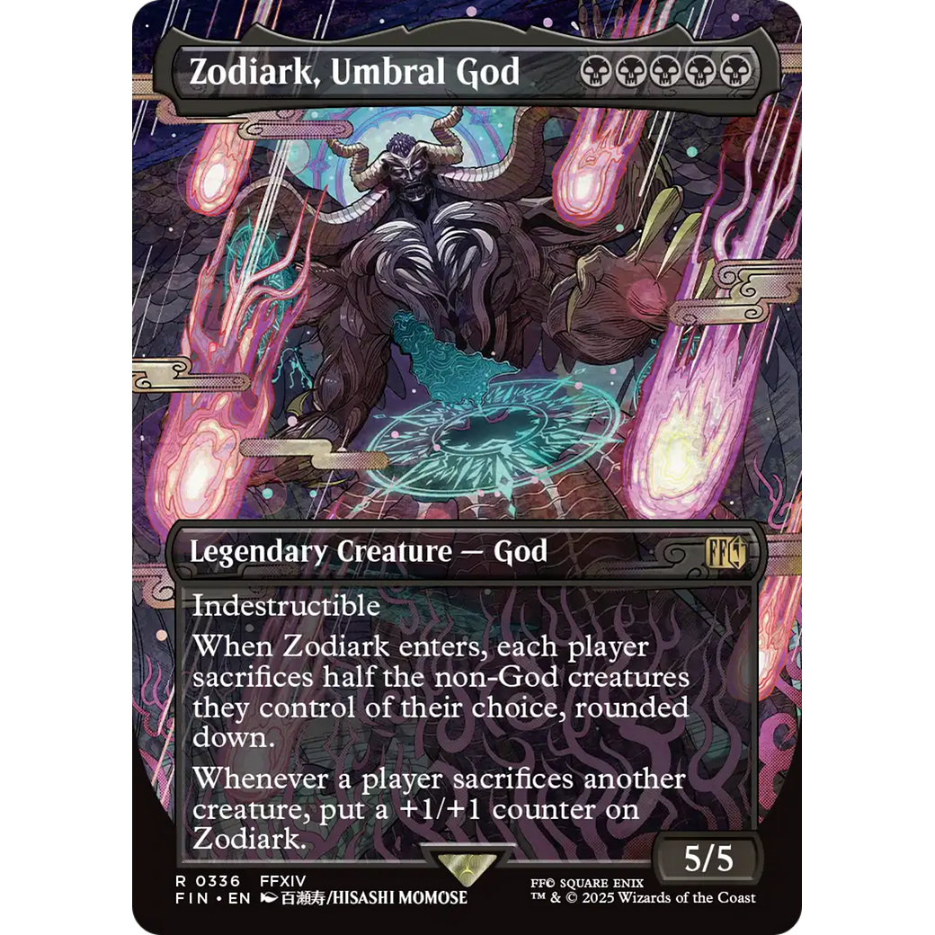 Zodiark, Umbral God (FIN-336) - FINAL FANTASY (Borderless) Foil