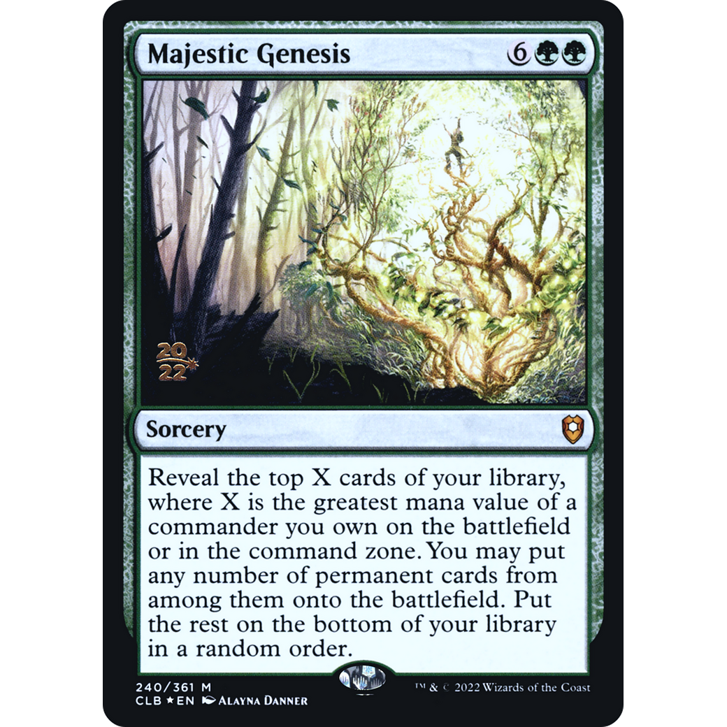 Majestic Genesis (PRE-240S) - Battle for Baldur's Gate Promos Foil