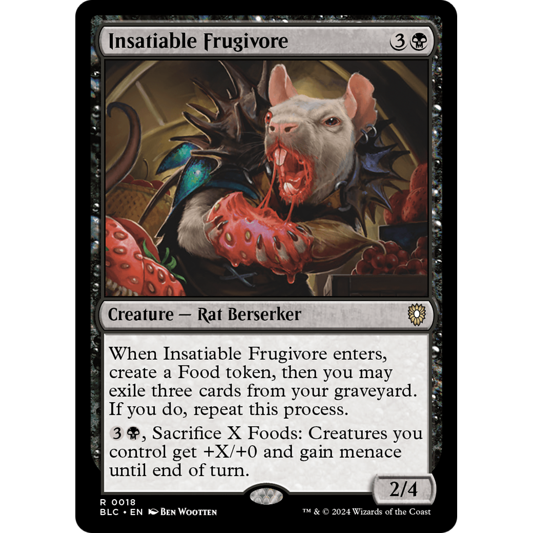 Insatiable Frugivore (BLC-018) - Bloomburrow Commander