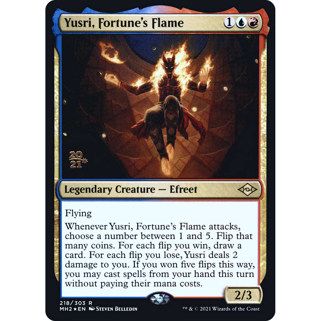 Yusri, Fortune's Flame (PRE-218) - Modern Horizons 2 Promos Foil