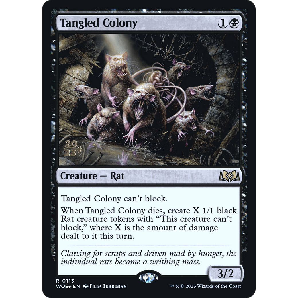 Tangled Colony (PRE-113S) - Wilds of Eldraine Promos Foil