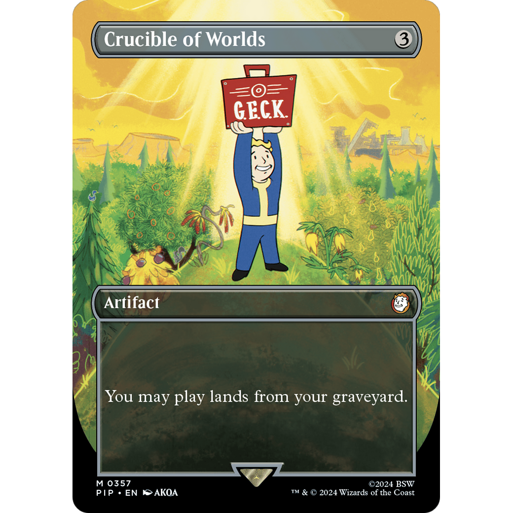 Crucible of Worlds (PIP-357) - Fallout (Borderless) Foil