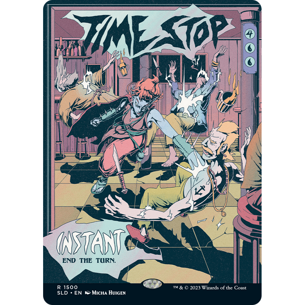 Time Stop (SLD-1500) - Secret Lair Drop (Borderless)