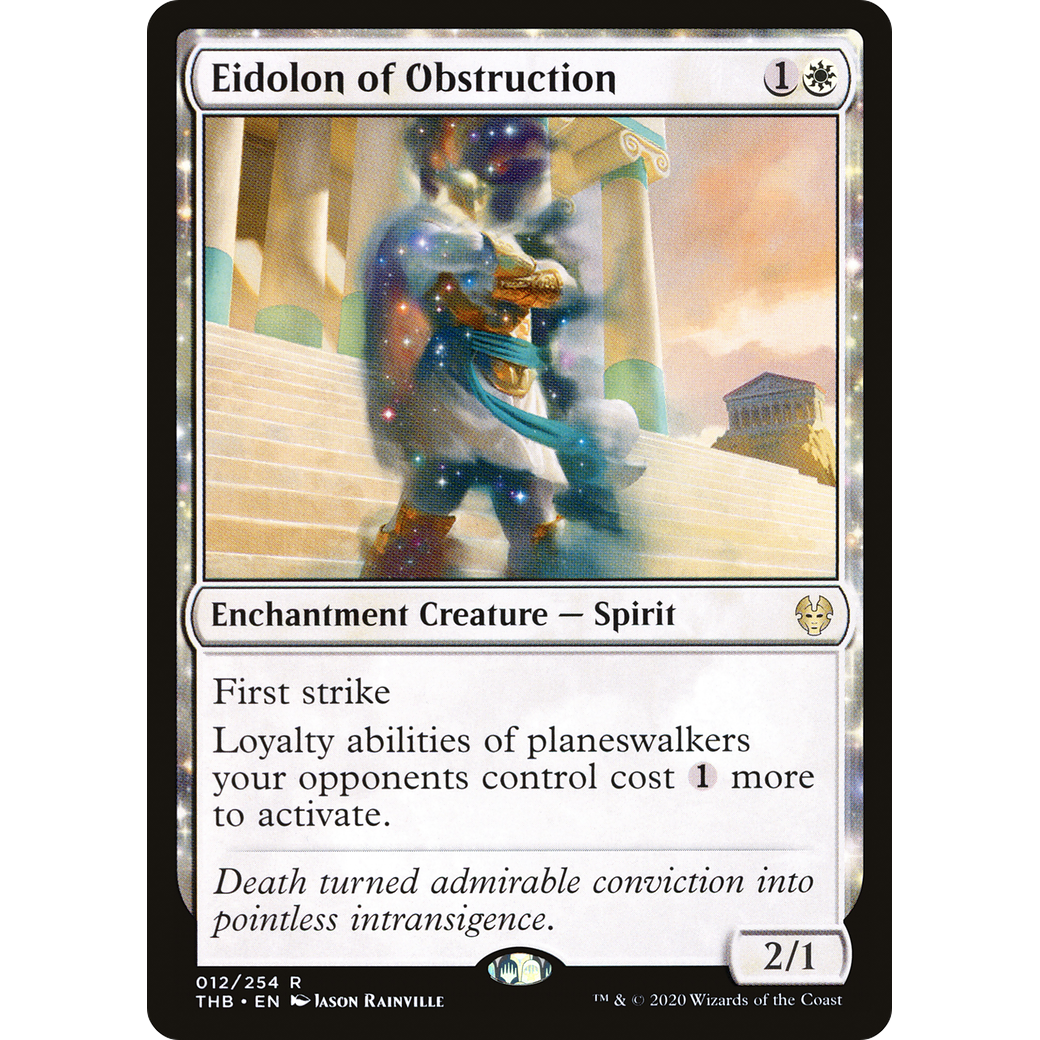 Eidolon of Obstruction (THB-012) - Theros Beyond Death: (enchantment)