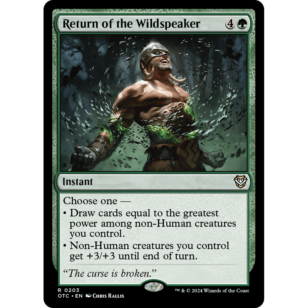 Return of the Wildspeaker (OTC-203) - Outlaws of Thunder Junction Commander