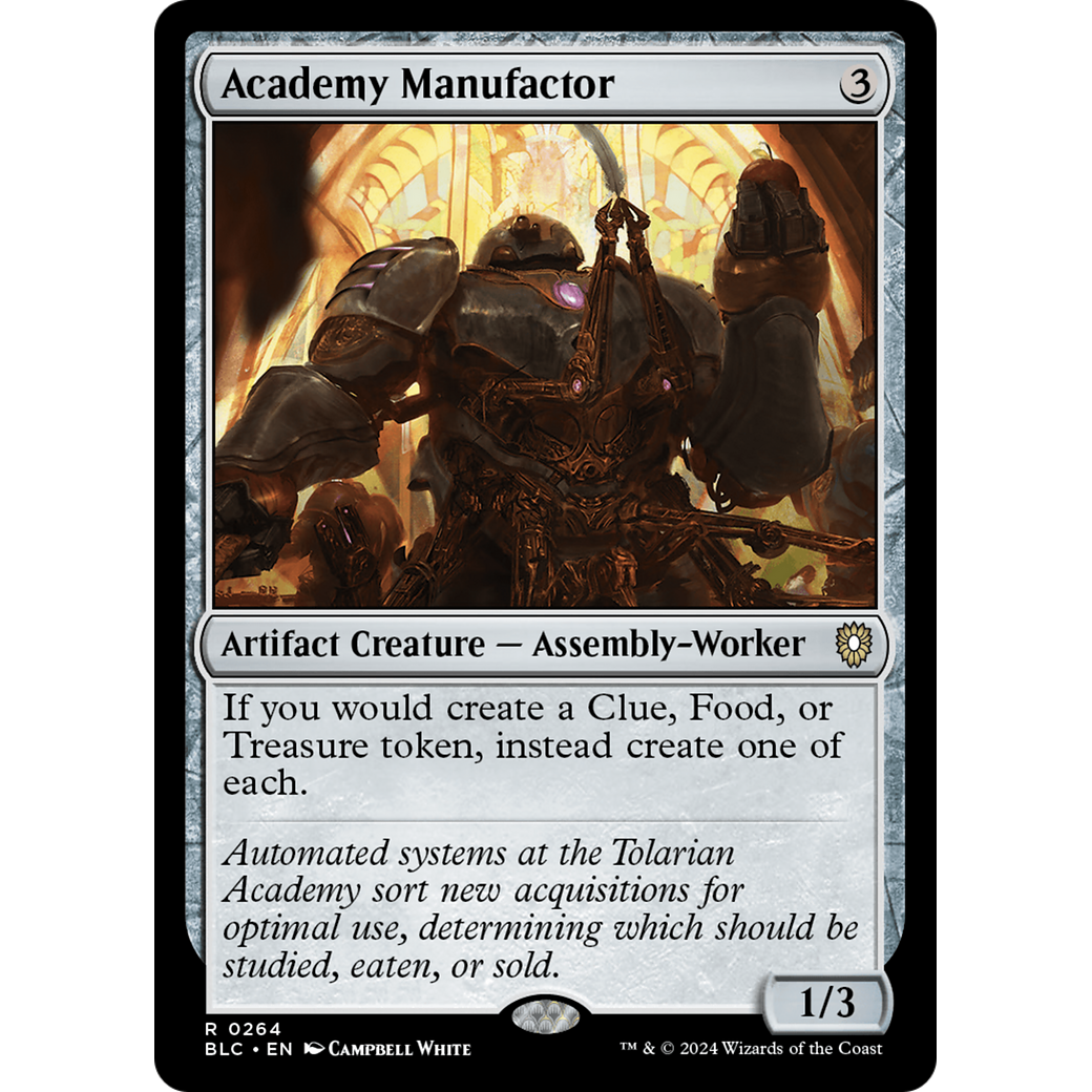Academy Manufactor (BLC-264) - Bloomburrow Commander