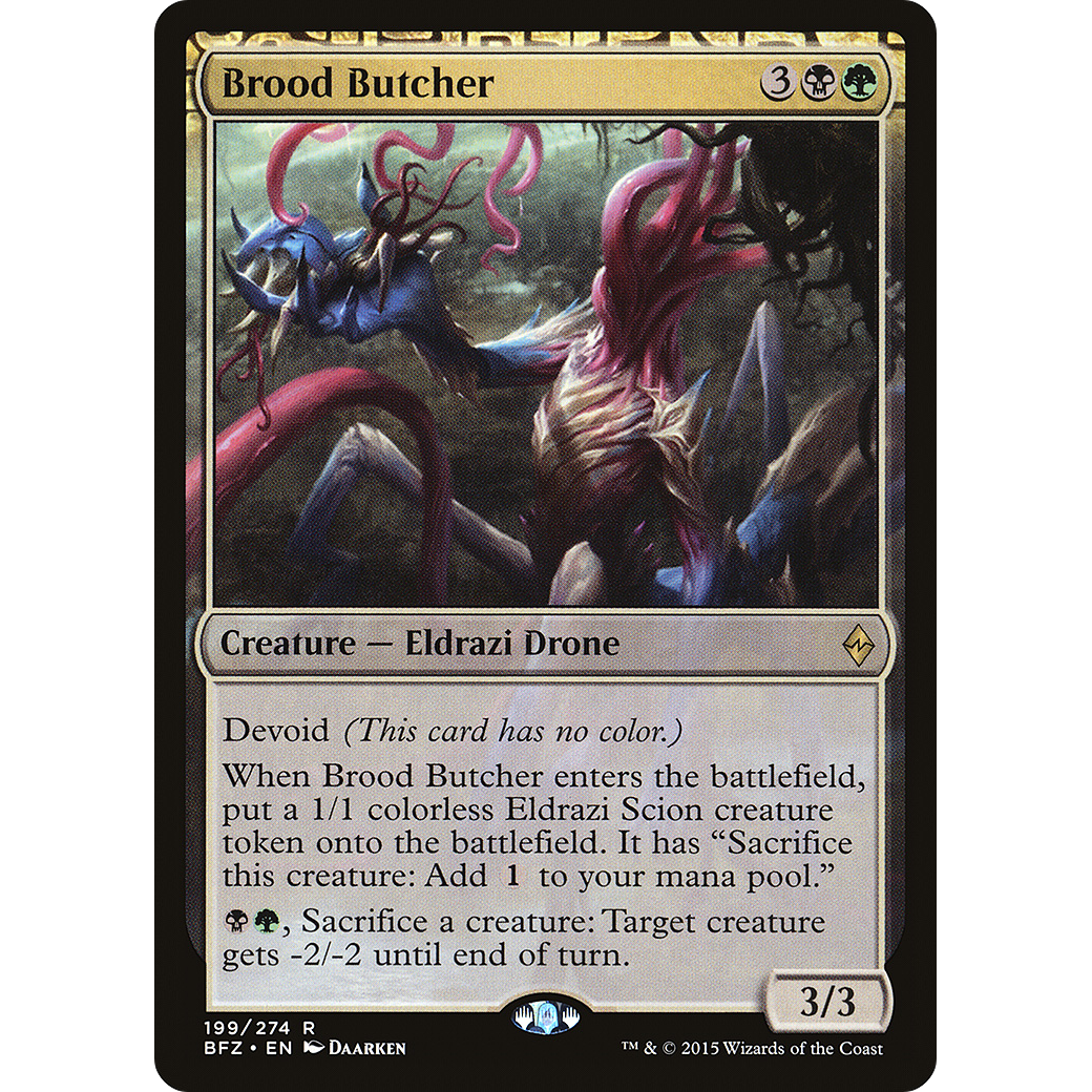 Brood Butcher (BFZ-199) - Battle for Zendikar: (devoid)
