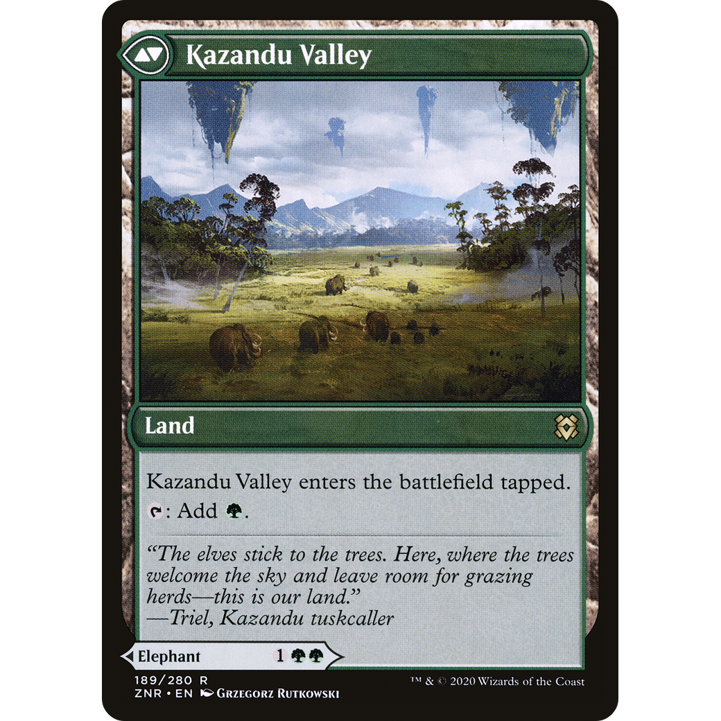 Kazandu Mammoth (ZNR-189) - Zendikar Rising Foil