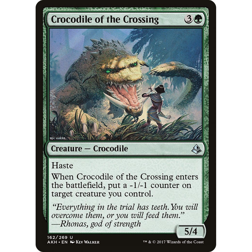 Crocodile of the Crossing (AKH-162) - Amonkhet